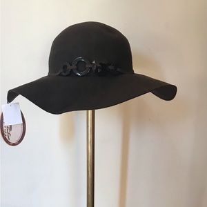 scala collezione women 100% wool hat brown